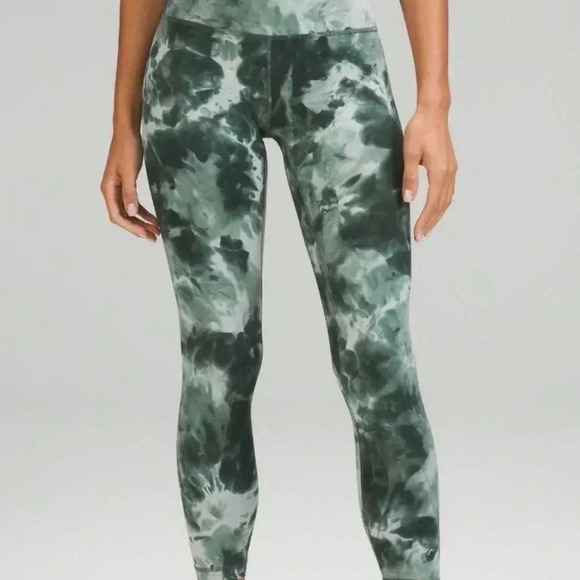 Lululemon Align High Rise 28” Leggings Diamond Dye Smoked Spruce Size 4 - Picture 4 of 6